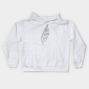 A feather. Kids Hoodie